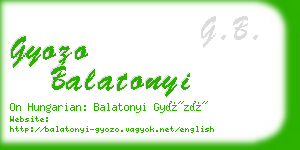 gyozo balatonyi business card